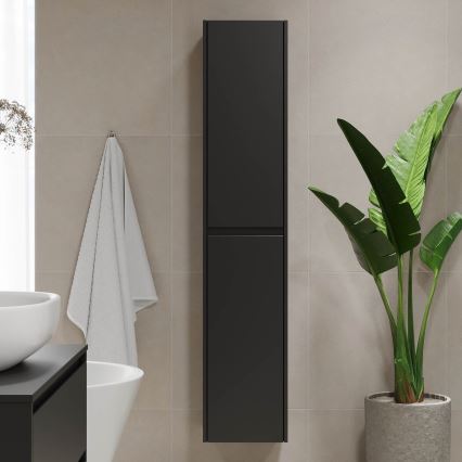 Mobile da bagno TRONDHEIM 35x174x30 cm nero