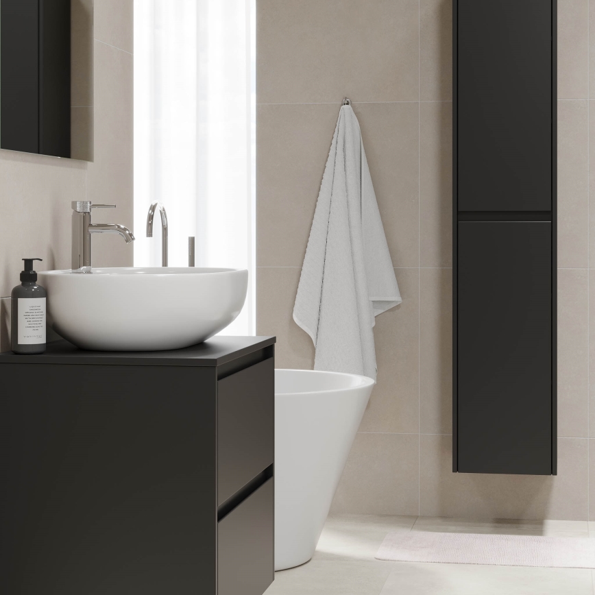 Mobile da bagno TRONDHEIM 35x174x30 cm nero