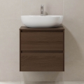 Mobile da bagno TRONDHEIM per lavabo 60 cm, noce