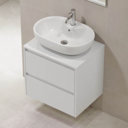 Mobile da bagno TRONDHEIM per lavabo 60 x 57 x 46 cm, bianco