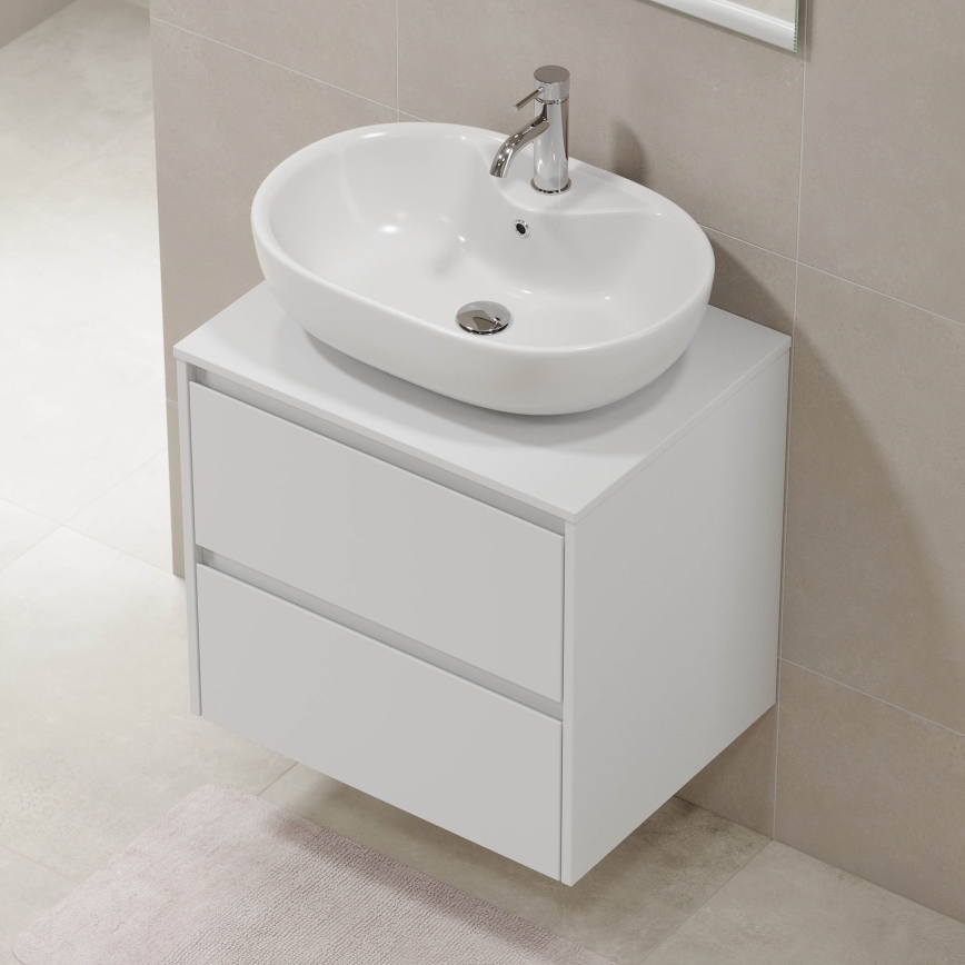 Mobile da bagno TRONDHEIM per lavabo 60 x 57 x 46 cm, bianco