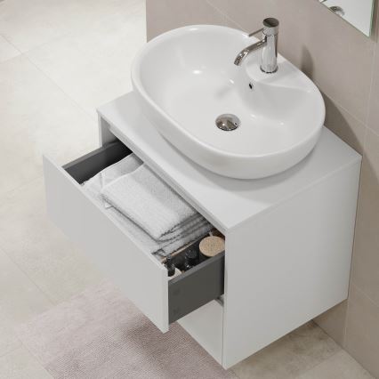 Mobile da bagno TRONDHEIM per lavabo 60 x 57 x 46 cm, bianco