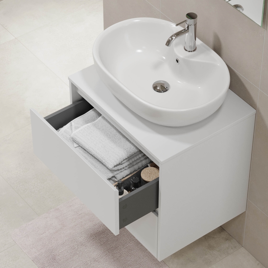 Mobile da bagno TRONDHEIM per lavabo 60 x 57 x 46 cm, bianco