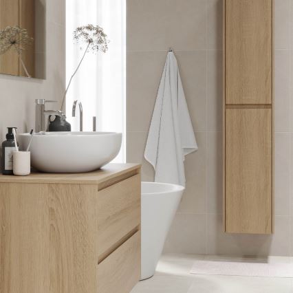 Mobile da bagno TRONDHEIM per lavabo 90 cm, rovere