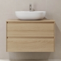 Mobile da bagno TRONDHEIM per lavabo 90x57x46 cm rovere