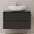 Mobile da bagno TRONDHEIM per lavabo da 90 cm, nero