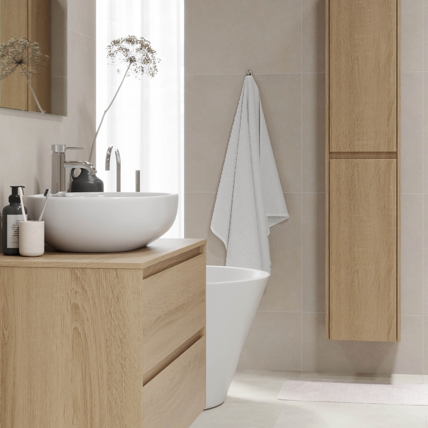 Mobile da bagno TRONDHEIM per lavabo da 90 cm, rovere
