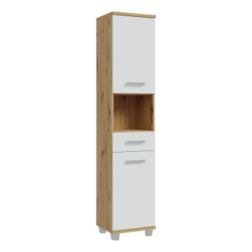 Mobile da bagno VENOM bianco/rovere artisan