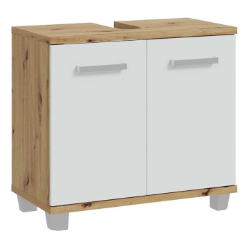 Mobile da bagno VENOM bianco/rovere artisan