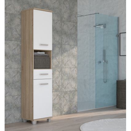 Mobile da bagno VENOM bianco/rovere Sonoma