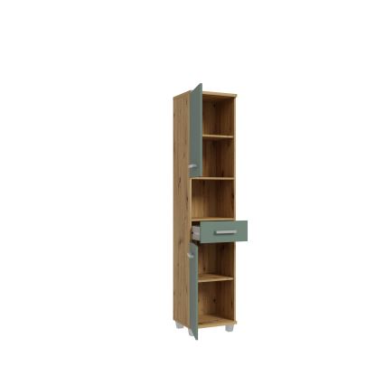 Mobile da bagno VENOM verde/rovere artisan