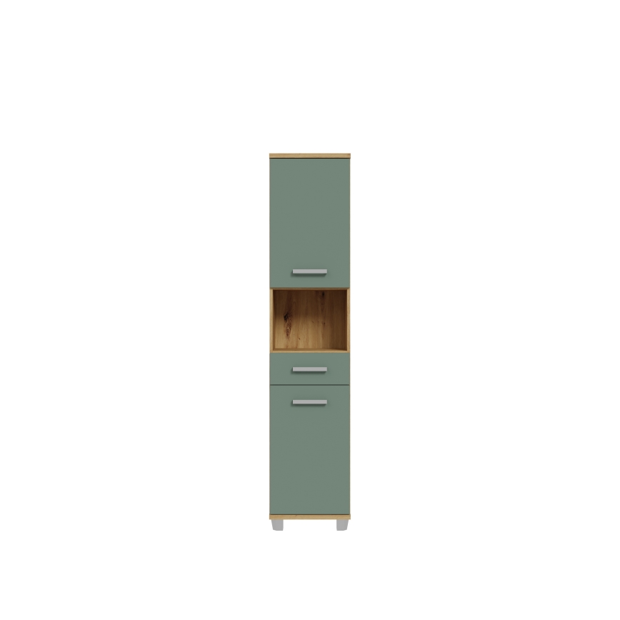Mobile da bagno VENOM verde/rovere artisan