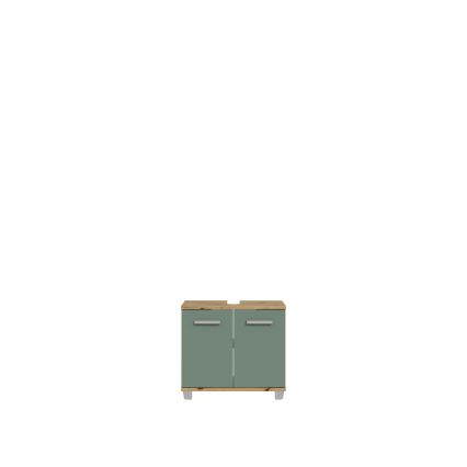 Mobile da bagno VENOM verde/rovere artisan