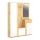 Mobile da ingresso con specchio NOLAN rovere artisan/bianco