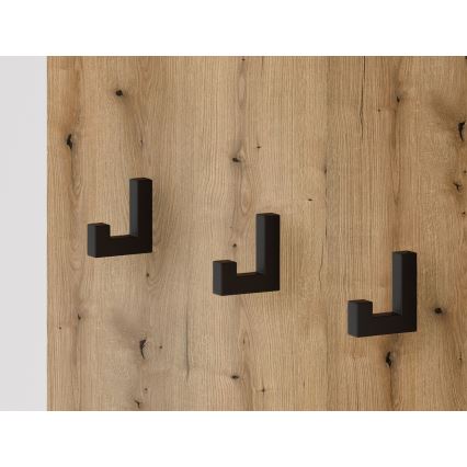 Mobile da ingresso con specchio SVEN marrone/bianco