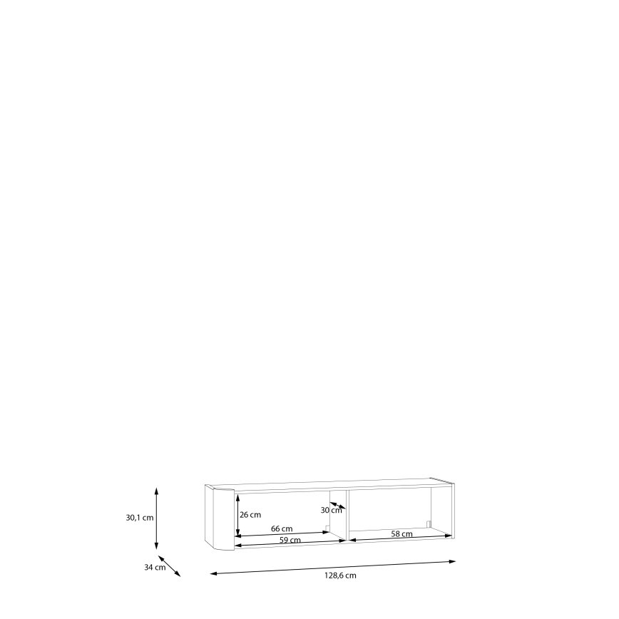 Mobile da parete INAR nero