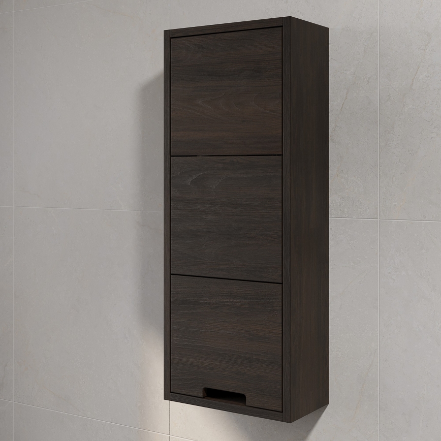 Mobile pensile da bagno GRIBSKOV 90 cm marrone/rovere