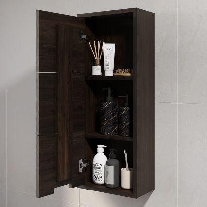 Mobile pensile da bagno GRIBSKOV 90 cm marrone/rovere