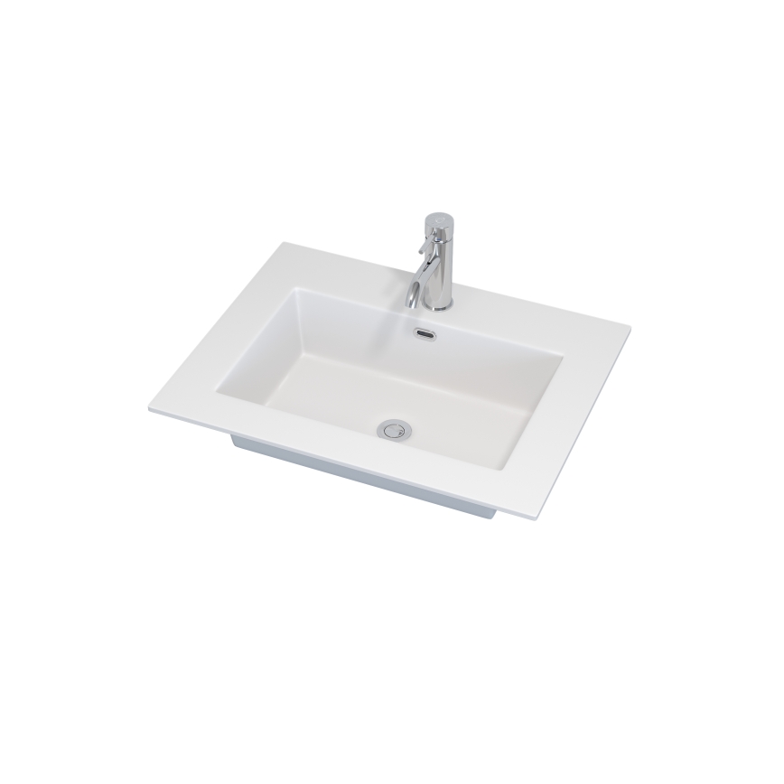 Mobile per bagno con lavabo GRIBSKOV 60 cm marrone/rovere/bianco
