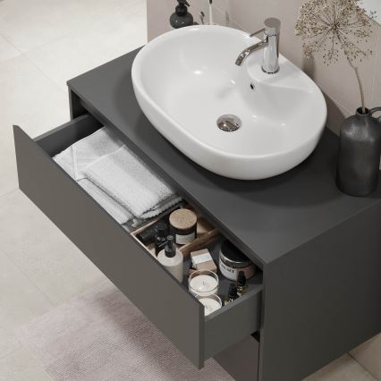 Mobile per lavabo TRONDHEIM 90x57x46 cm, antracite