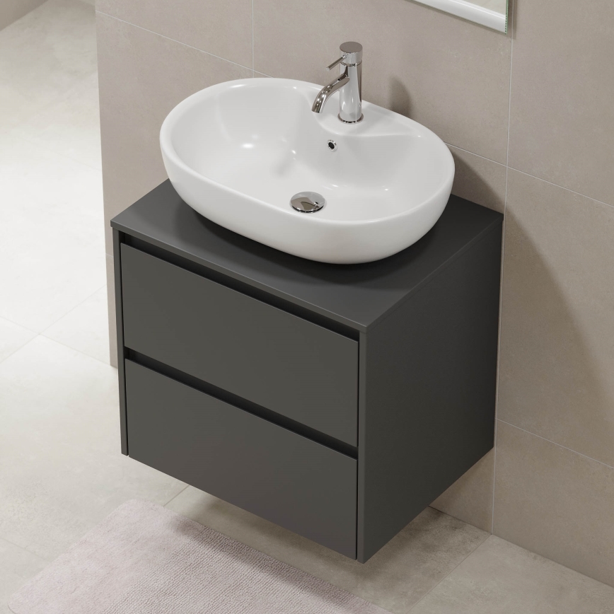 Mobile per lavabo TRONDHEIM da 60 cm, antracite