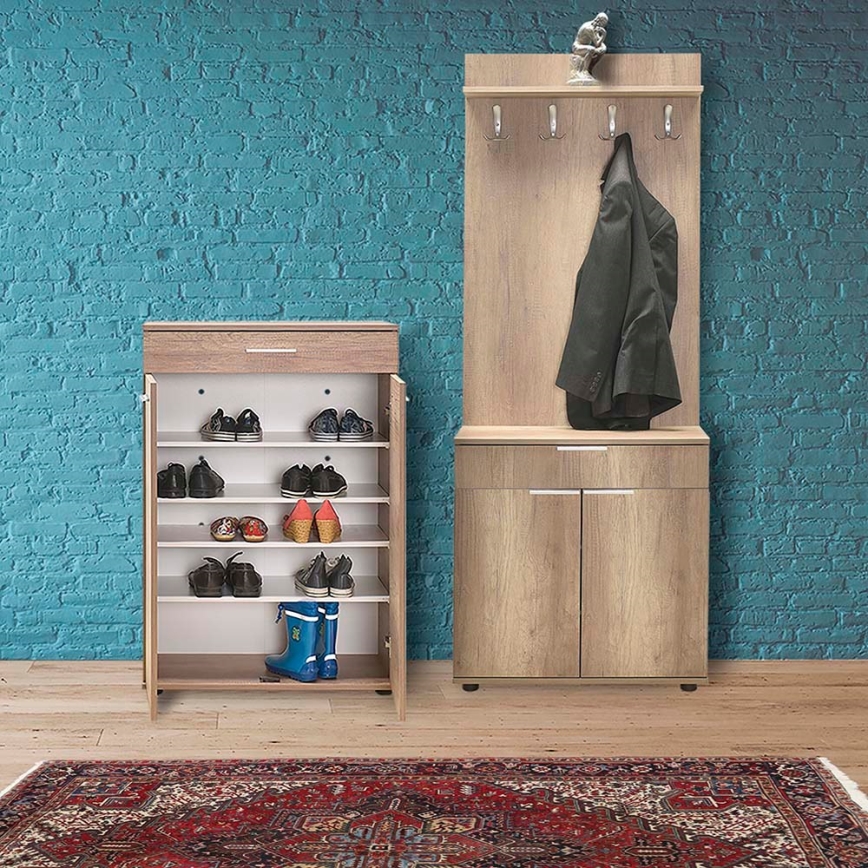 Mobile per scarpe 108x73 cm marrone