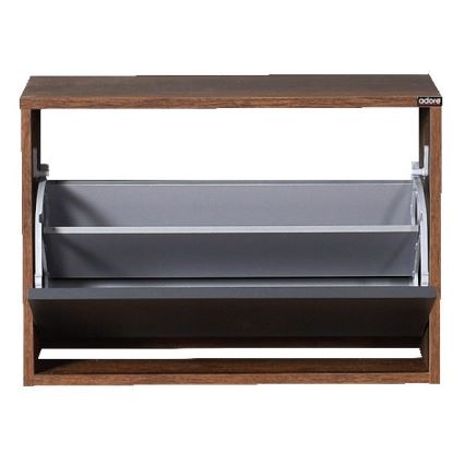 Mobile per scarpe 42x60 cm marrone/antracite