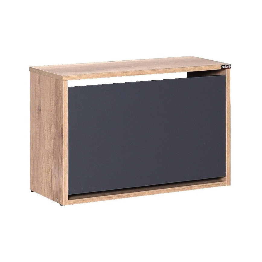 Mobile per scarpe 42x60 cm marrone/antracite