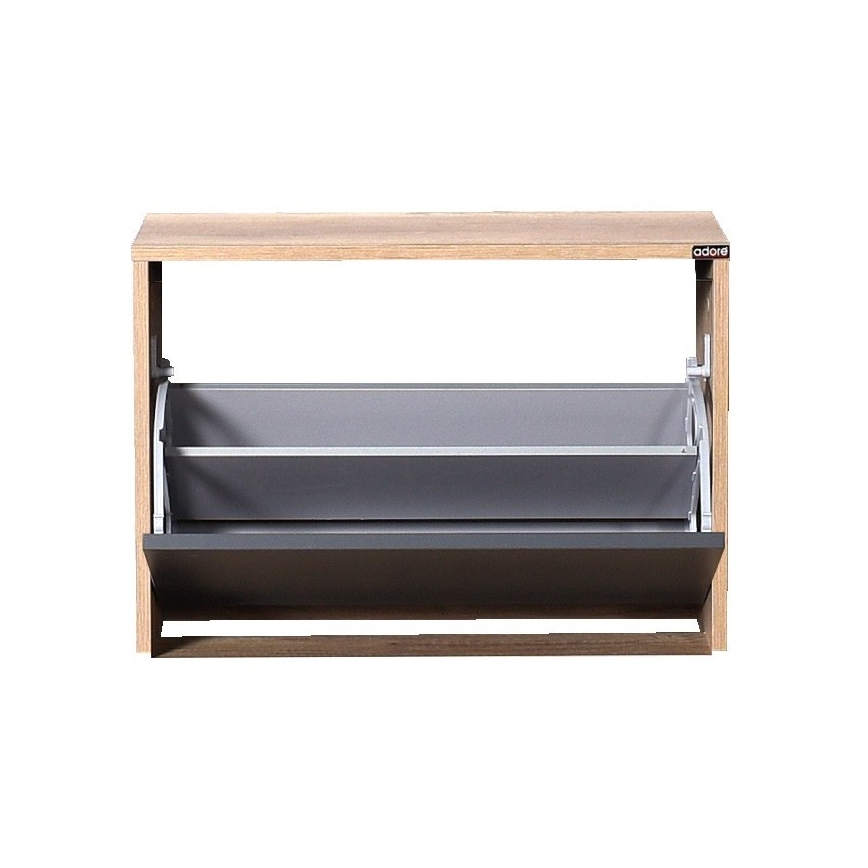 Mobile per scarpe 42x60 cm marrone/antracite