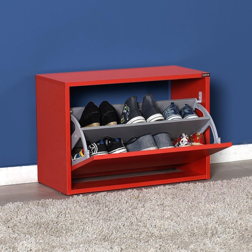 Mobile per scarpe 42x60 cm rosso