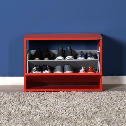 Mobile per scarpe 42x60 cm rosso