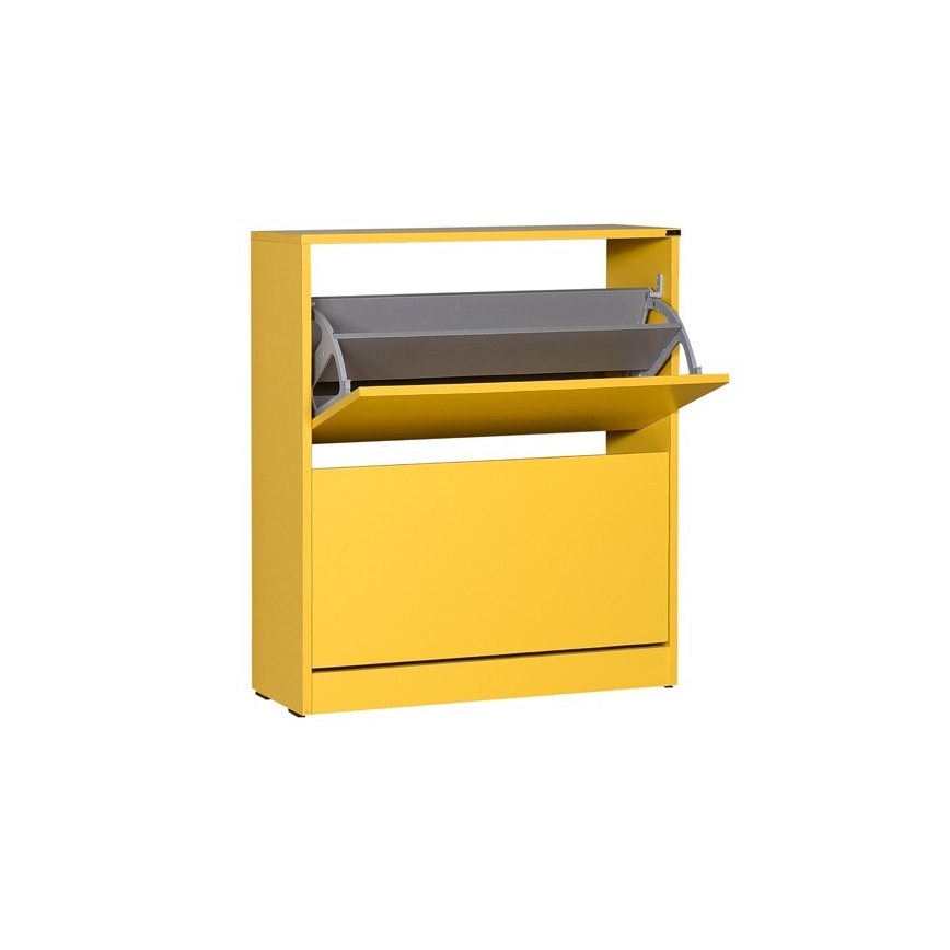 Mobile per scarpe 84x73 cm giallo