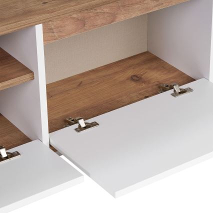 Mobile porta TV KREDE 160x30 cm bianco/pino
