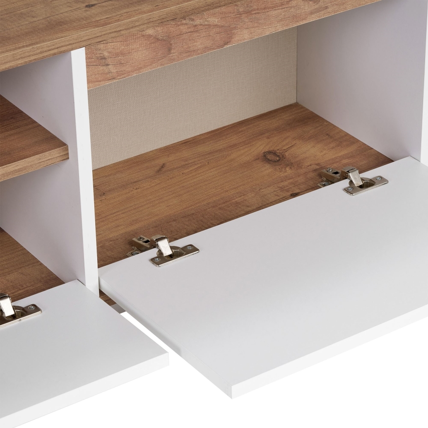 Mobile porta TV KREDE 160x30 cm bianco/pino