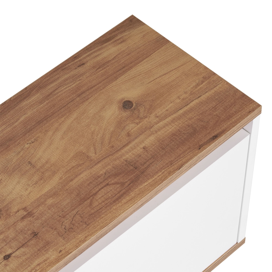 Mobile porta TV KREDE 160x30 cm bianco/pino
