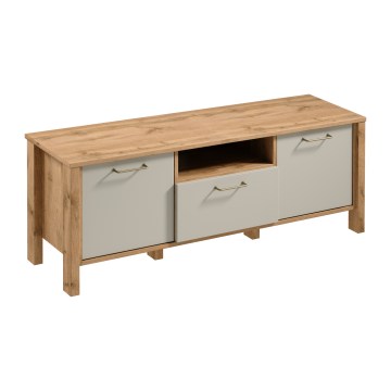 Mobile porta TV MENTA 138x49 cm rovere wotan/grigio