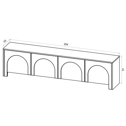 Mobile porta TV NIO cachemire/beige