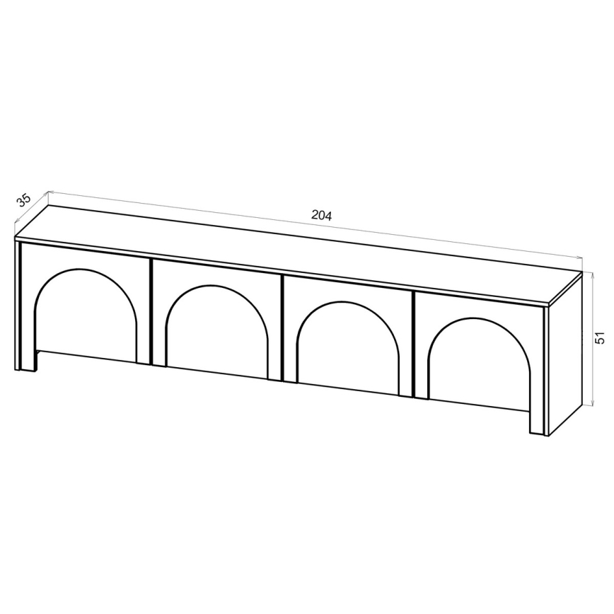 Mobile porta TV NIO cachemire/beige