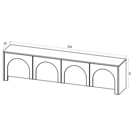 Mobile porta TV NIO cachemire/beige