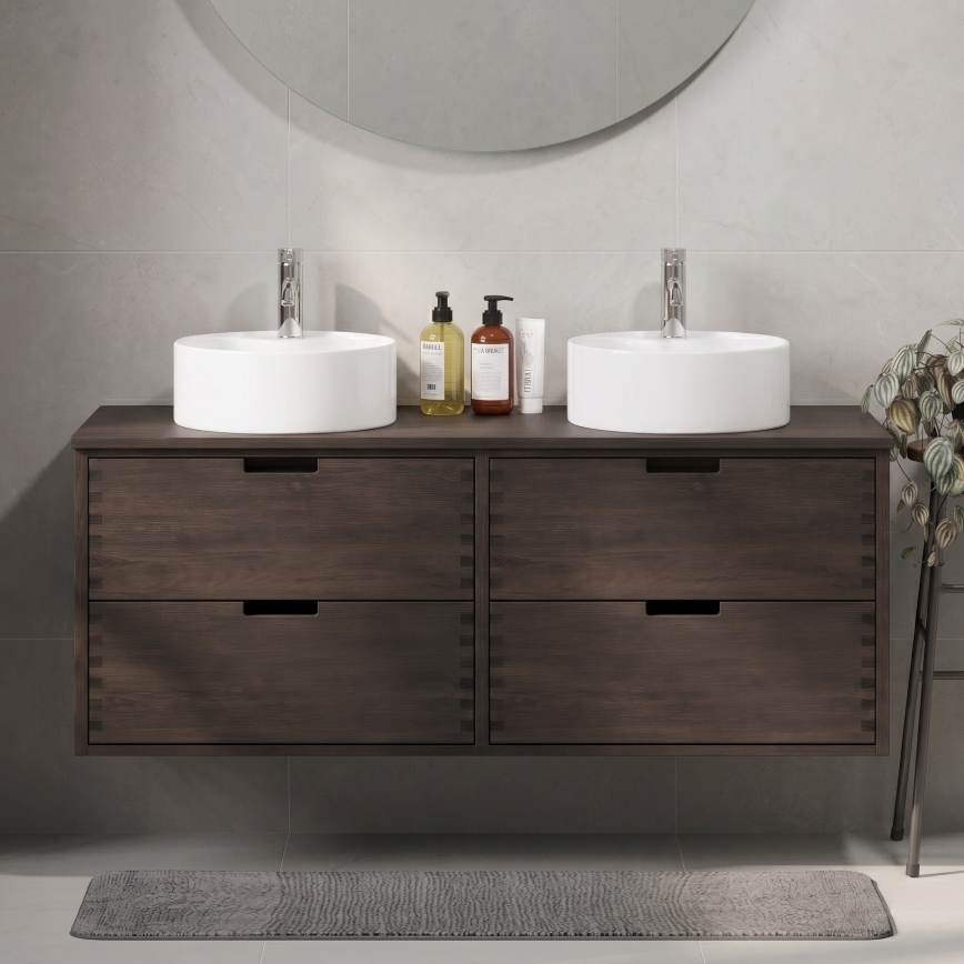 Mobile sottolavabo GRIBSKOV 120 cm marrone/rovere
