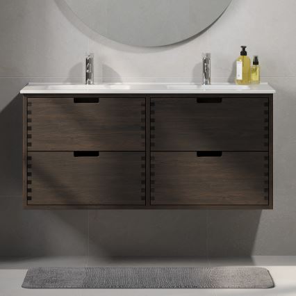 Mobile sottolavabo GRIBSKOV 120 cm marrone/rovere