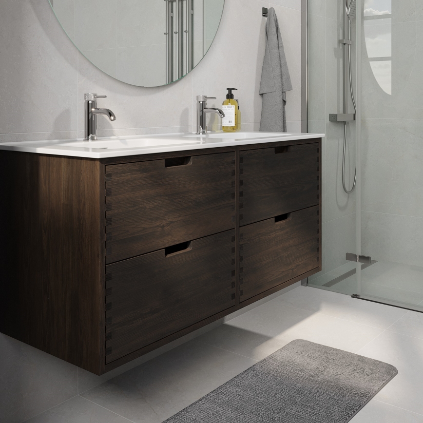 Mobile sottolavabo GRIBSKOV 120 cm marrone/rovere