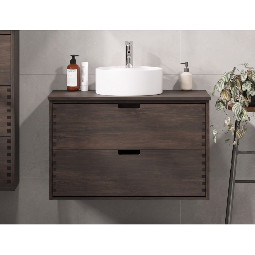Mobile sottolavabo per bagno GRIBSKOV 100 cm marrone/rovere
