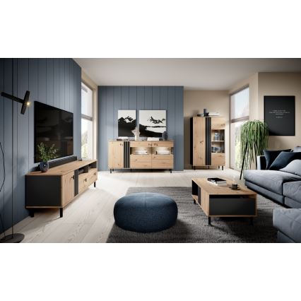Mobile TV BADIA rovere/antracite
