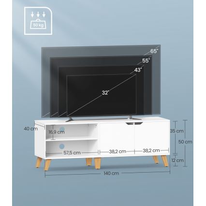 Mobile TV BASTOR bianco