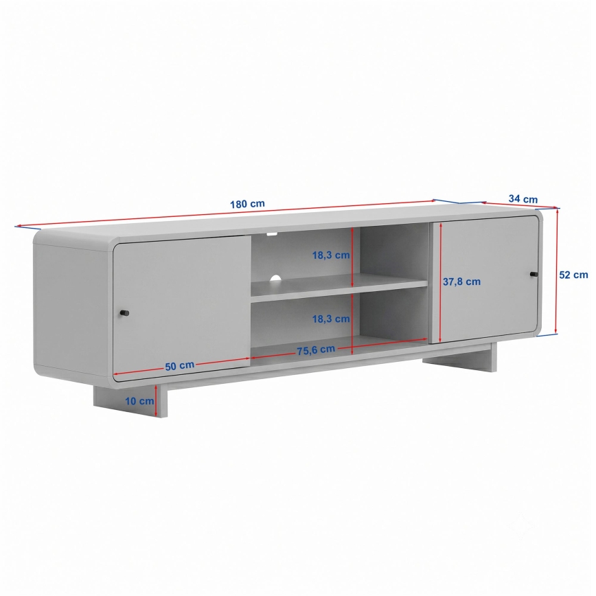 Mobile TV KABIN 180x34 cm rovere