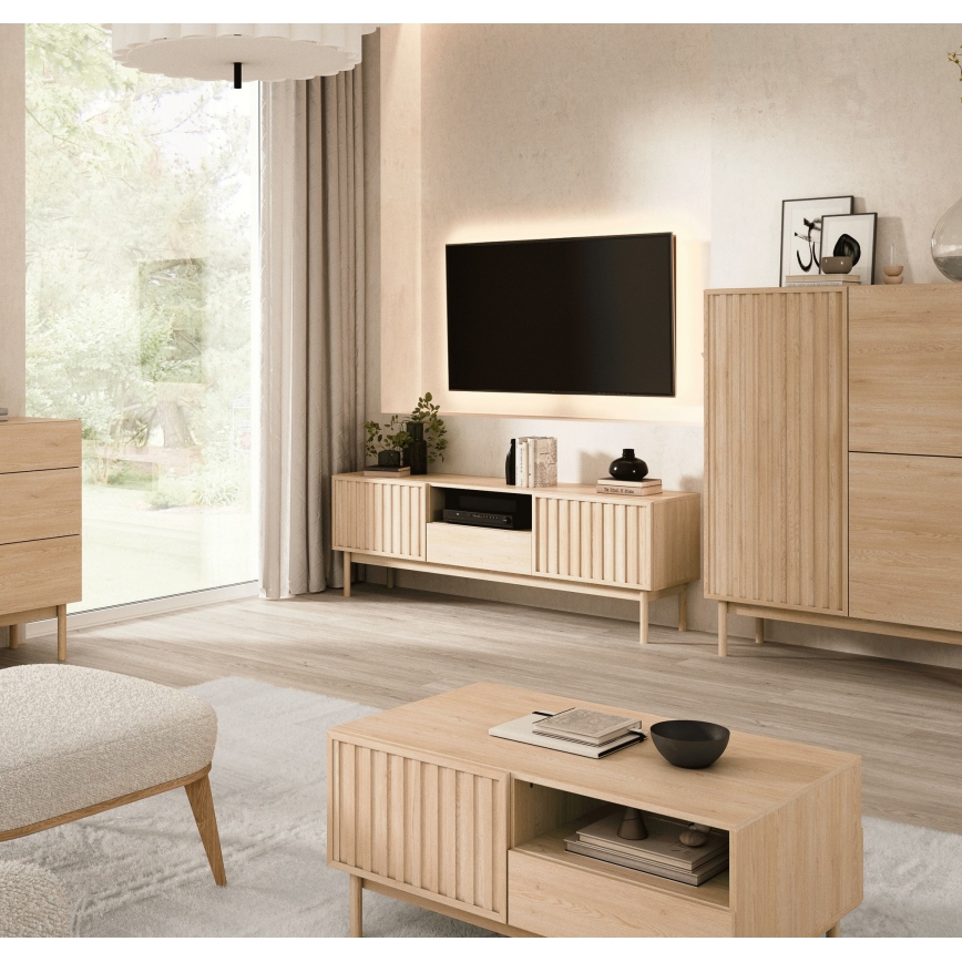 Mobile TV KIOTO 159x53 cm rovere Cremona