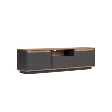 Mobile TV KREDE 160x30 cm antracite/pino