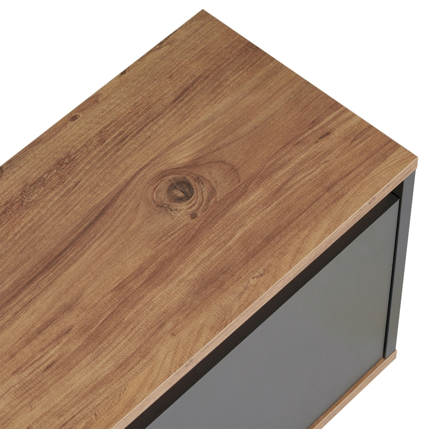Mobile TV KREDE 160x30 cm antracite/pino