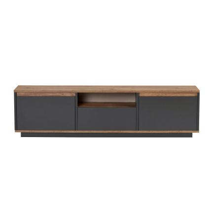 Mobile TV KREDE 160x30 cm antracite/pino
